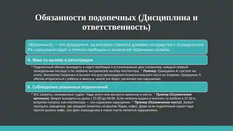 Тема-9: Права и обязанности лиц, находящихся под пробацией 4
