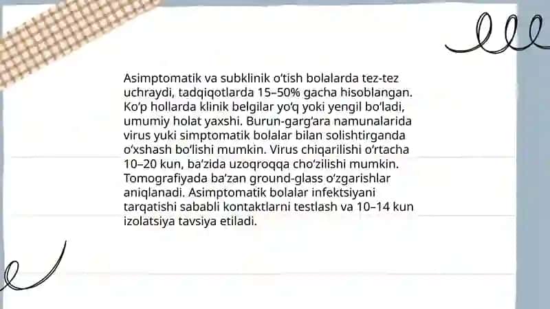 Bolalarda koronavirus infeksiyasining kechish xususiyatlari 4