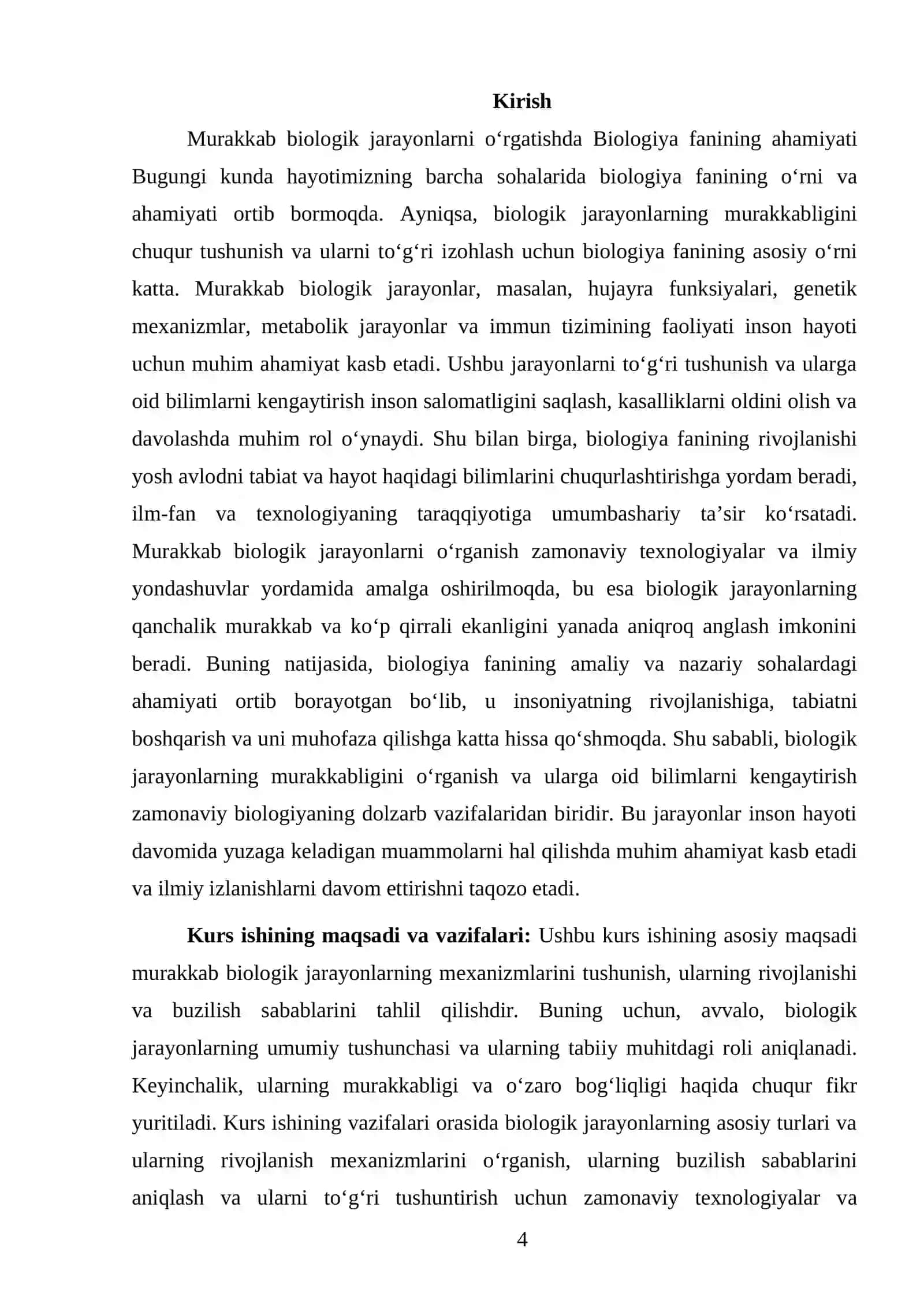 "Murakkab biologik jarayonlarni o‘rgatishda Biologiya fanining ahamiyati" 4