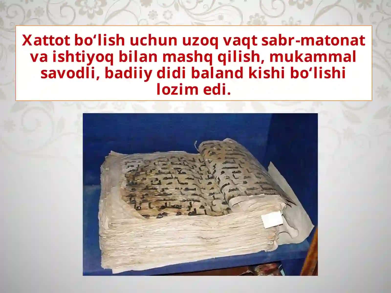 O’rta Osiyo datasviriy san’at Kitob atsan’ati 4