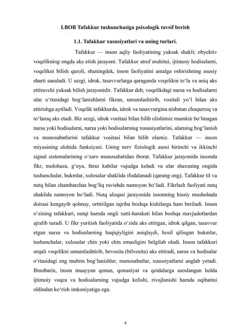 TAFAKKURNING RIVOJLANISH BOSQICHLARI 4