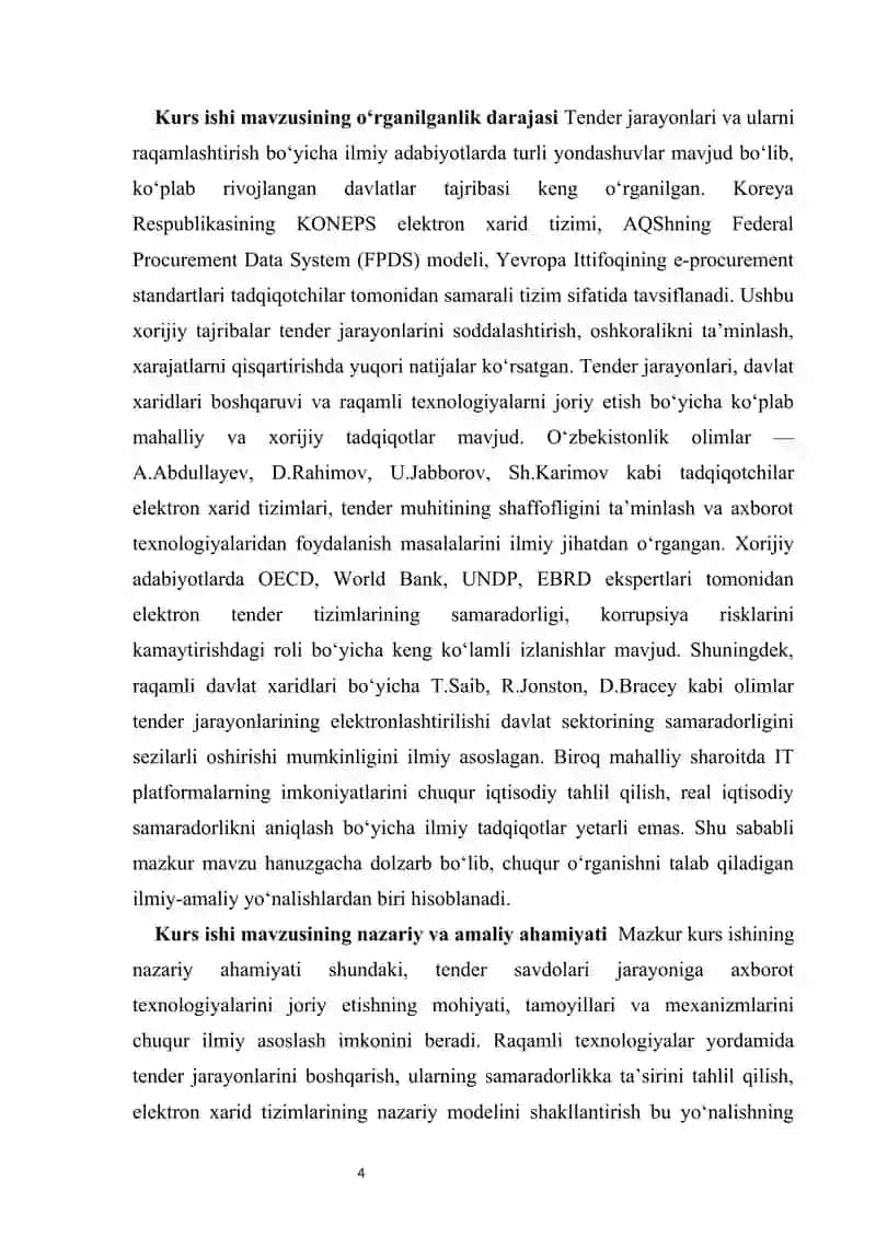Tender savdolari samaradorligini oshirishda axborot texnologiyalarini joriy etish 4