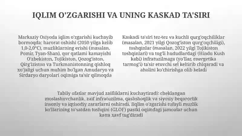 Tabiiy Ofatlar va ularning oqibatlari 4