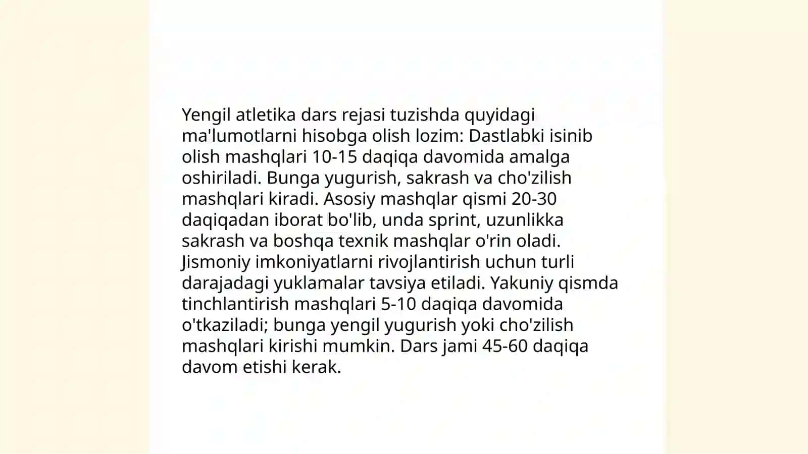 Yengil atletika darslarini tashkil qilish va òtkazish 4