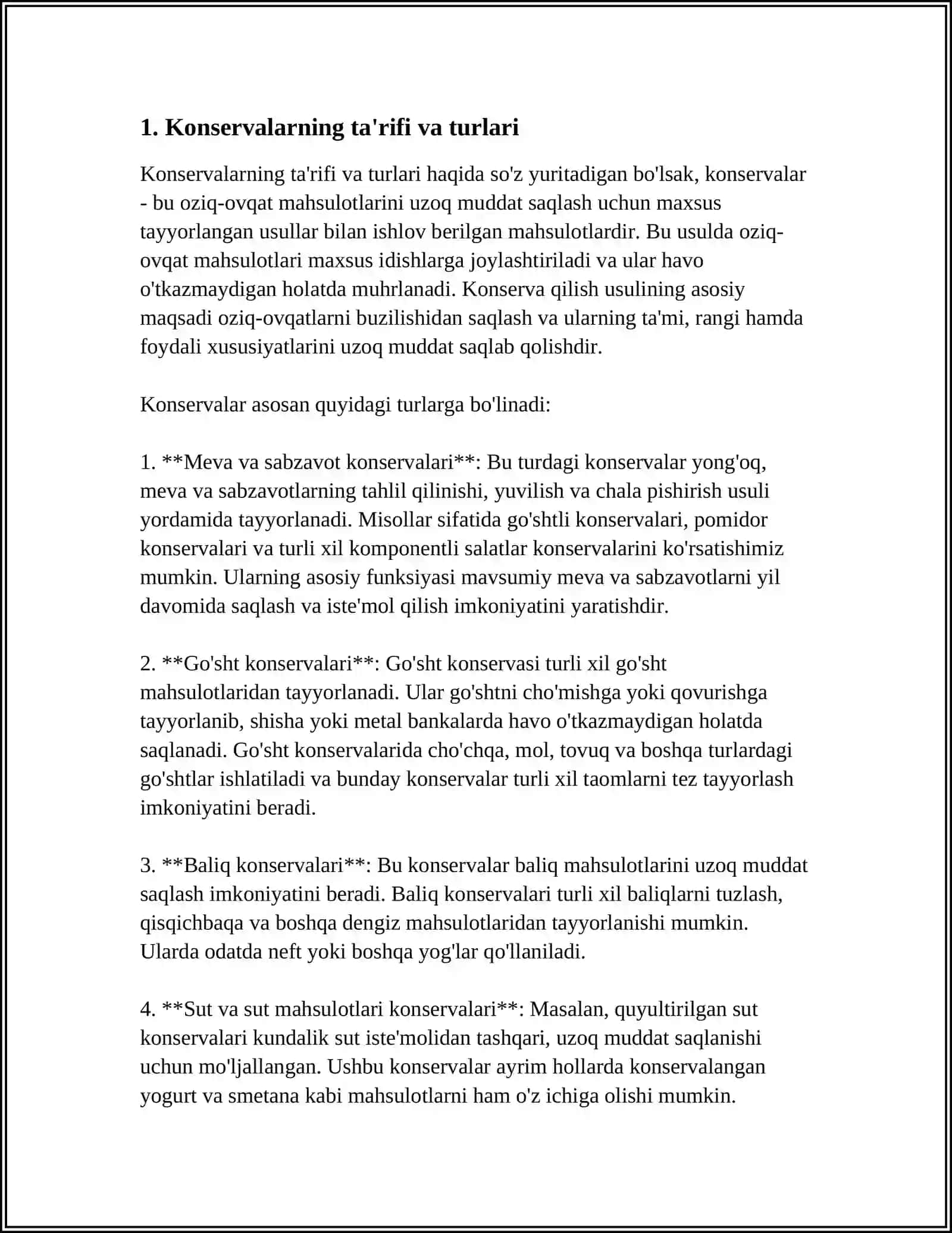 TAMAT KONSERVALARINING INSON ORGANIZMIDAGI O'RNI 4