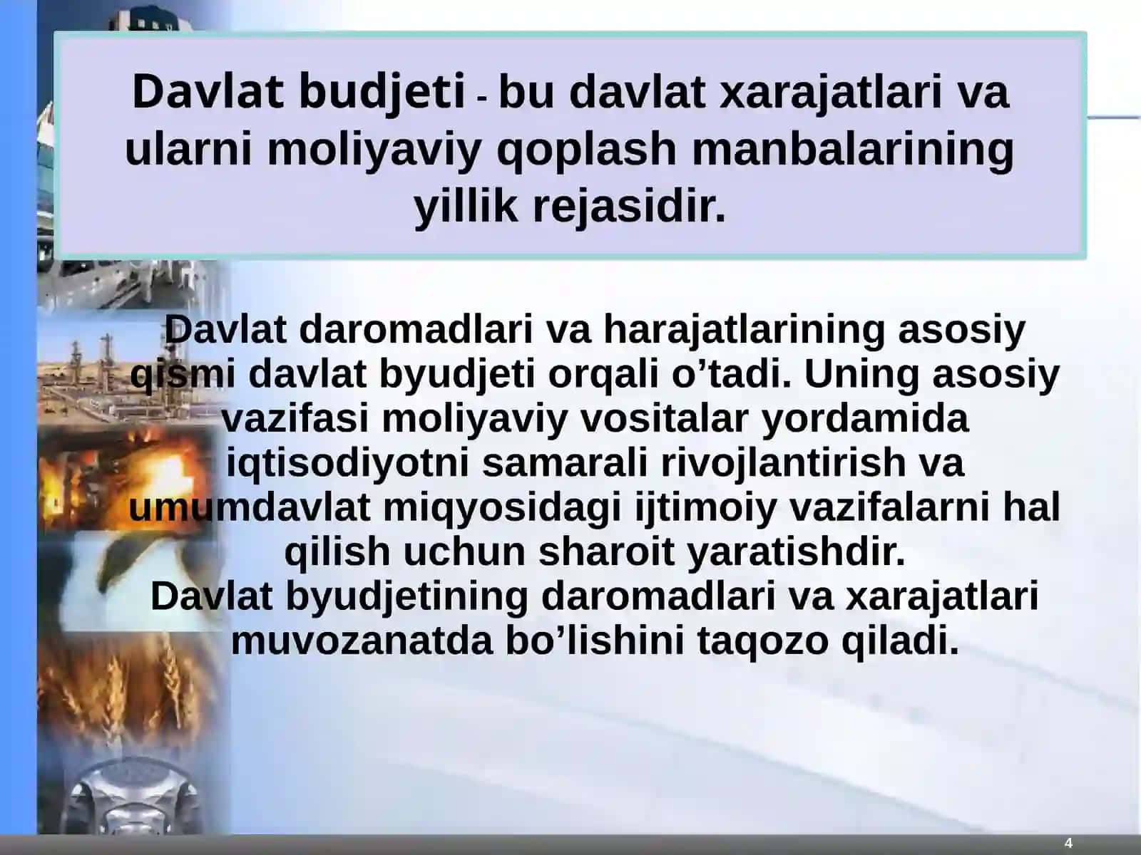 O'zbekistonda byudjet va soliq tizimini takomillashtirish masalalari 4