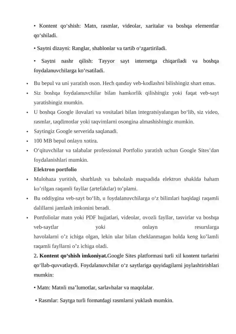 Google Sites – Zamonaviy Veb-Sayt Yaratish Platformasi 4