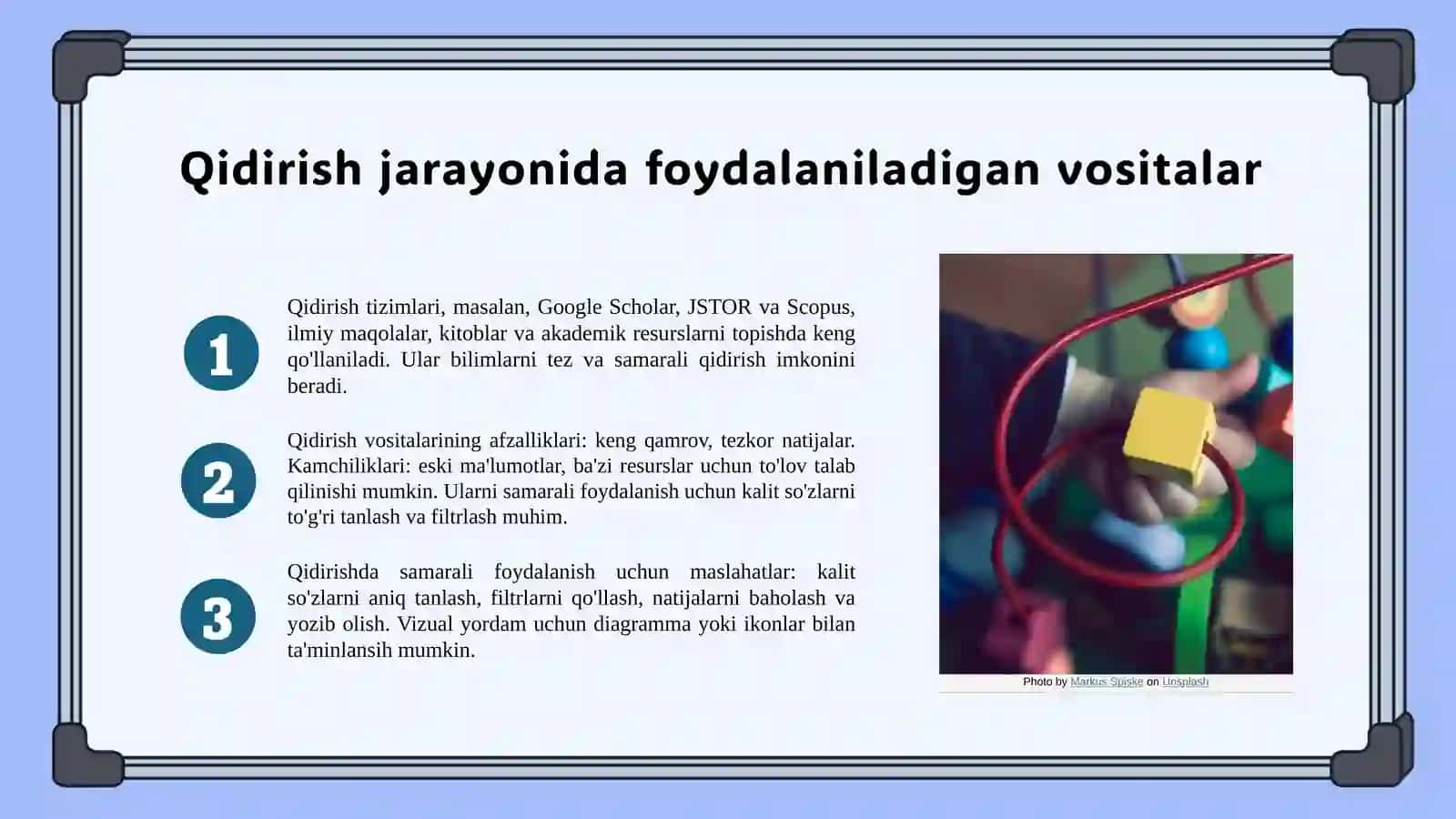 Mavzu: Ilmiy axborotlarni qidirish usullari va manbalari 4