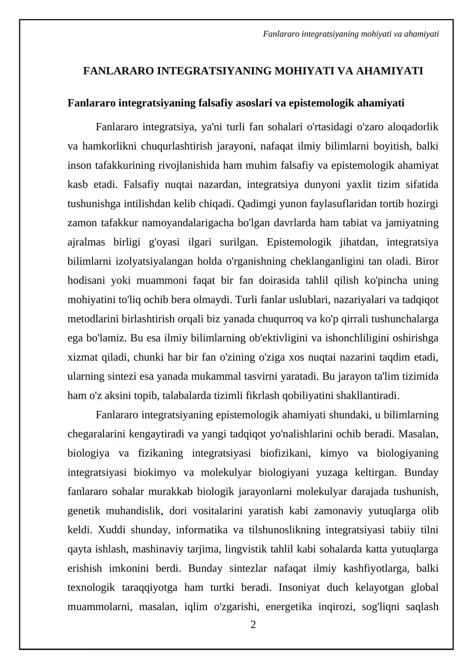 Fanlararo bilimlar va kasbiy rivojlanishdagi o'rni 4