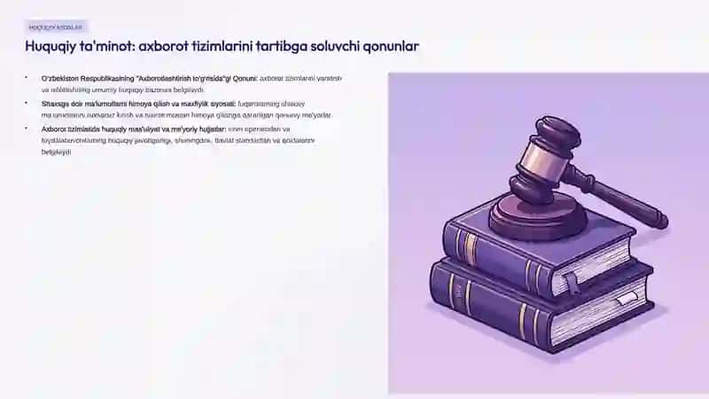 Axborot tizimlarining matematik, huquqiy va tashkiliy ta'minotlari 4