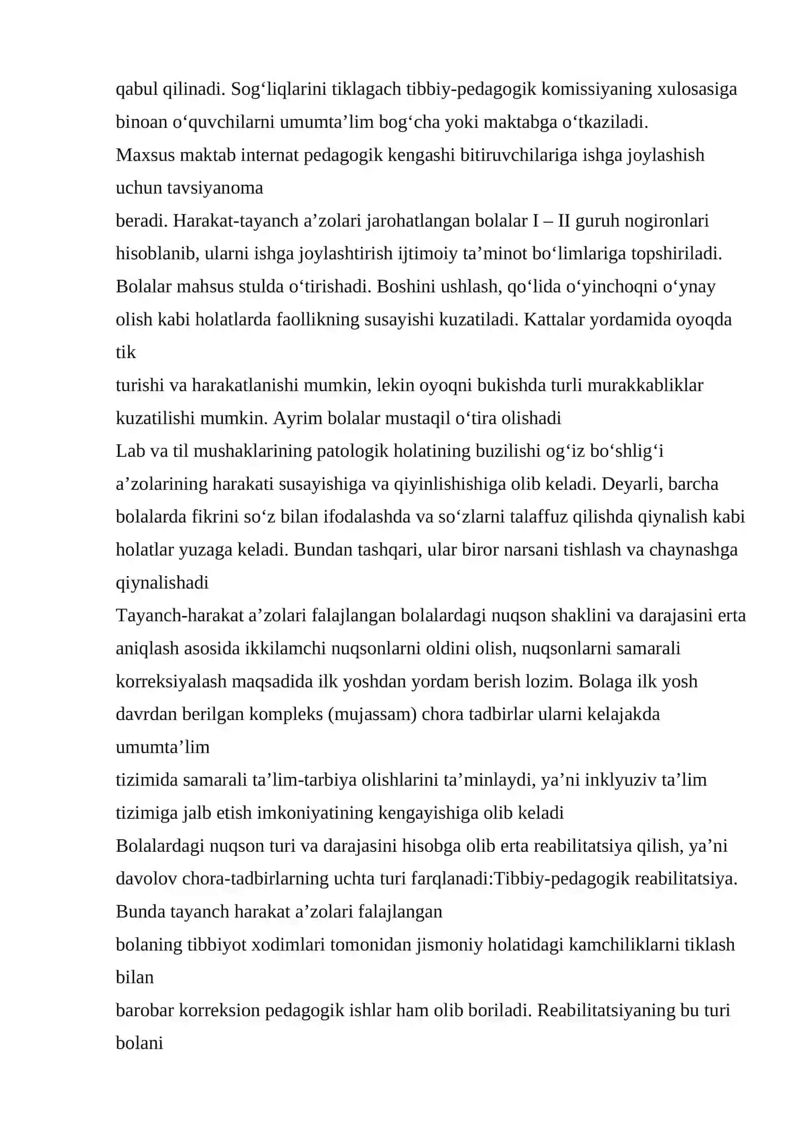 Harakat-tayanch a’zolari jarohatlangan bolalar 4
