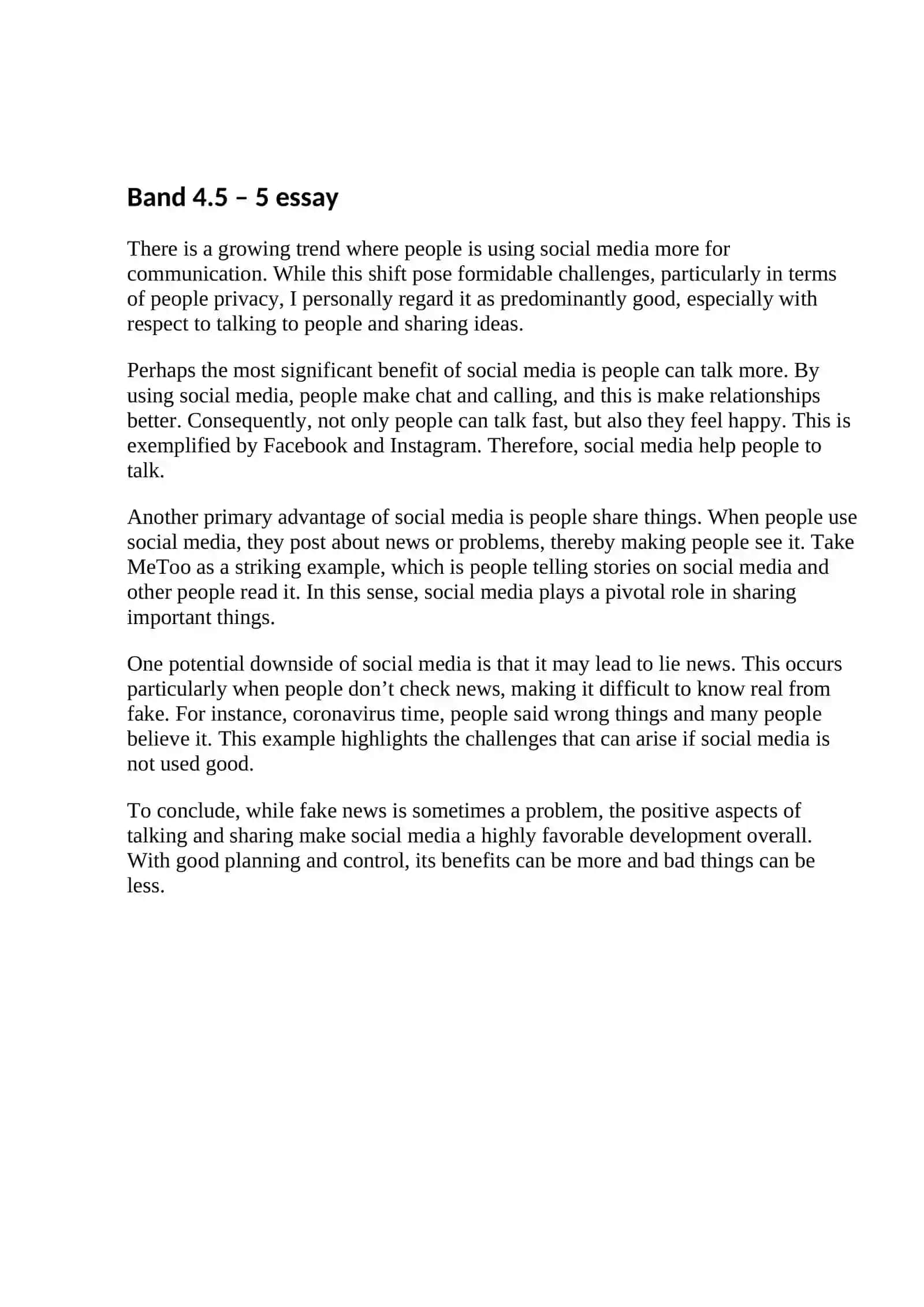 Ielts Task 2: Overweigh Essay 4