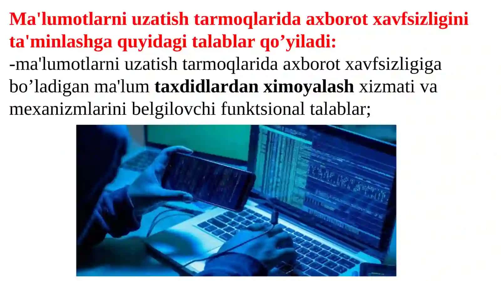 Ma’lumotlar yaxlitligini ta’minlash usullari 4