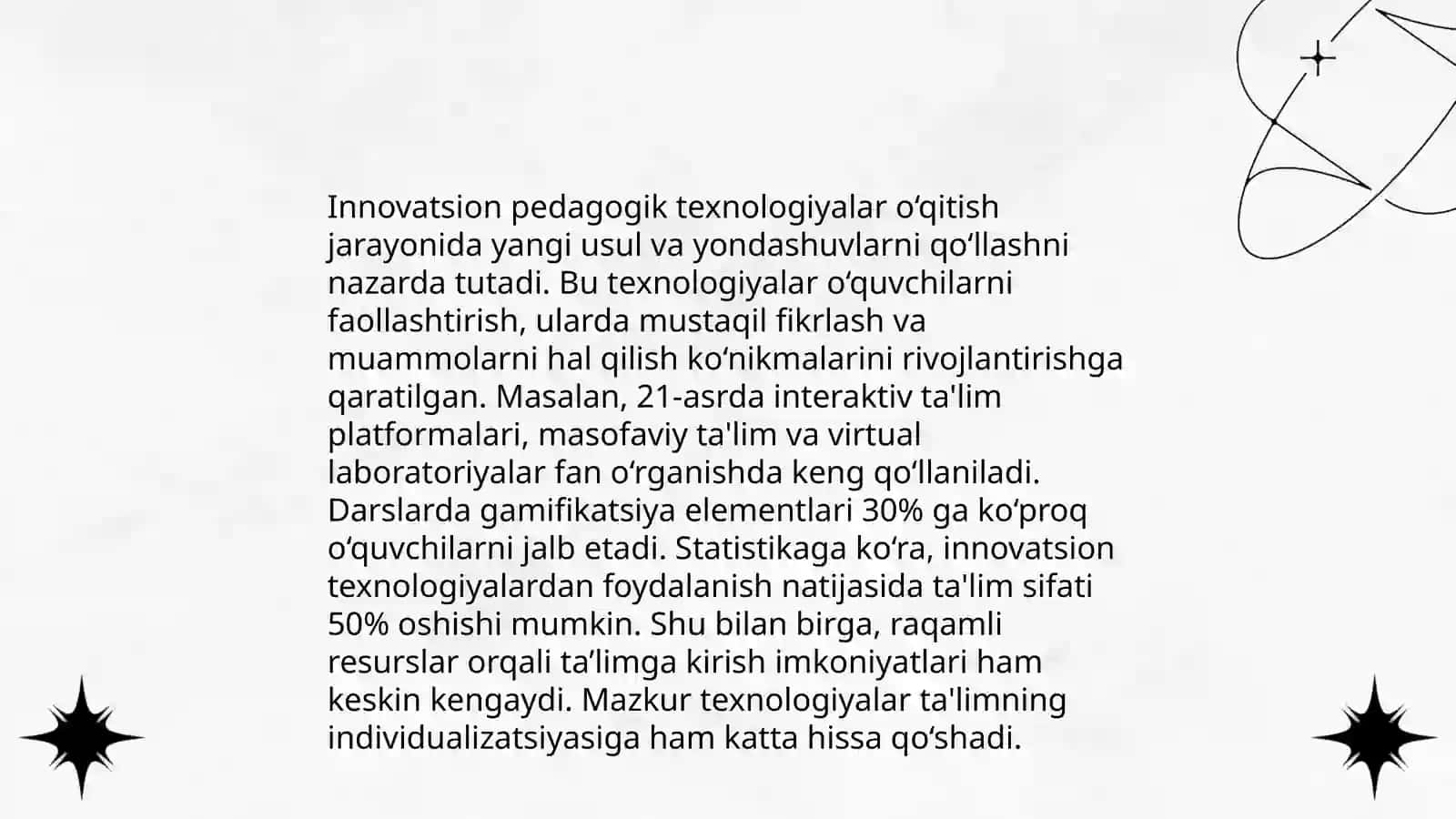 Pedagogik texnologiyalar tasnifi 4