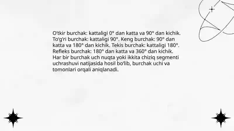 Burchaklar va ularning turlari 4