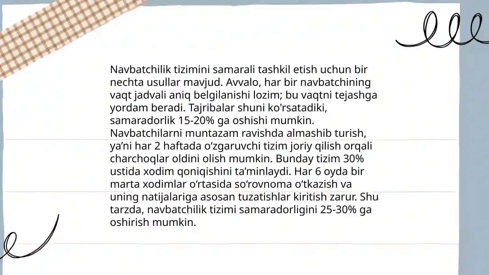 Maktabgacha ta'lim muassasasida navbatchilikning ahamiyati 4