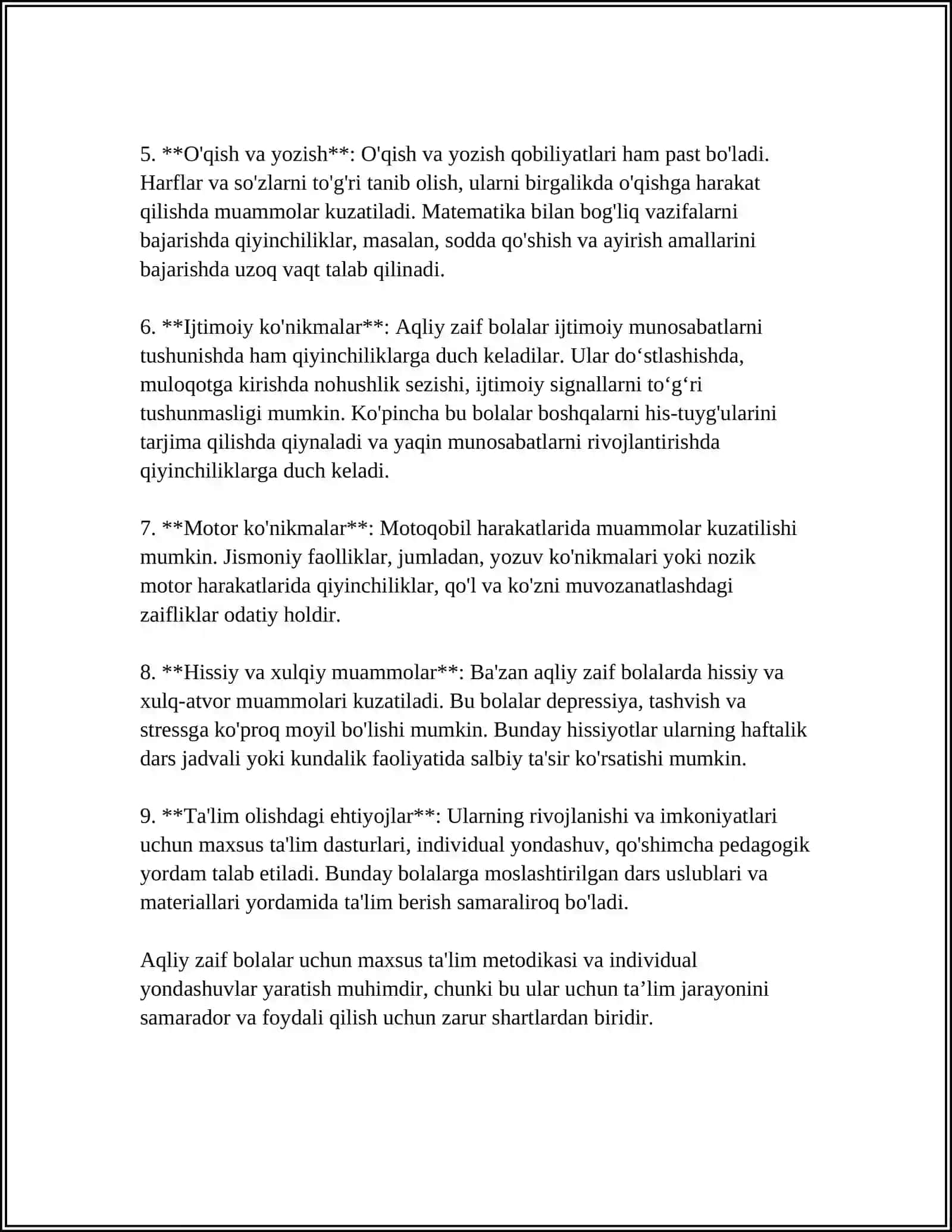 AQLI ZAIF BOLALAR IDROKINI EKSPERIMENTAL TEKSHIRISH 4
