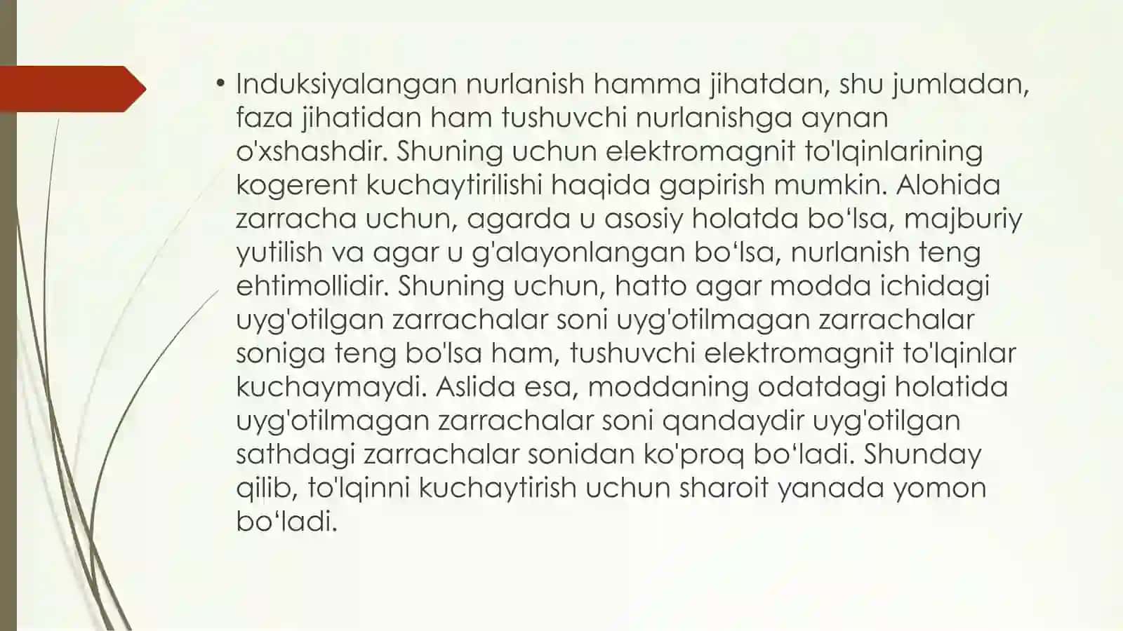 LAZERLAR (OKG) VA ULARNING TIBBIYOTDA QO‘LLANILISHI 4