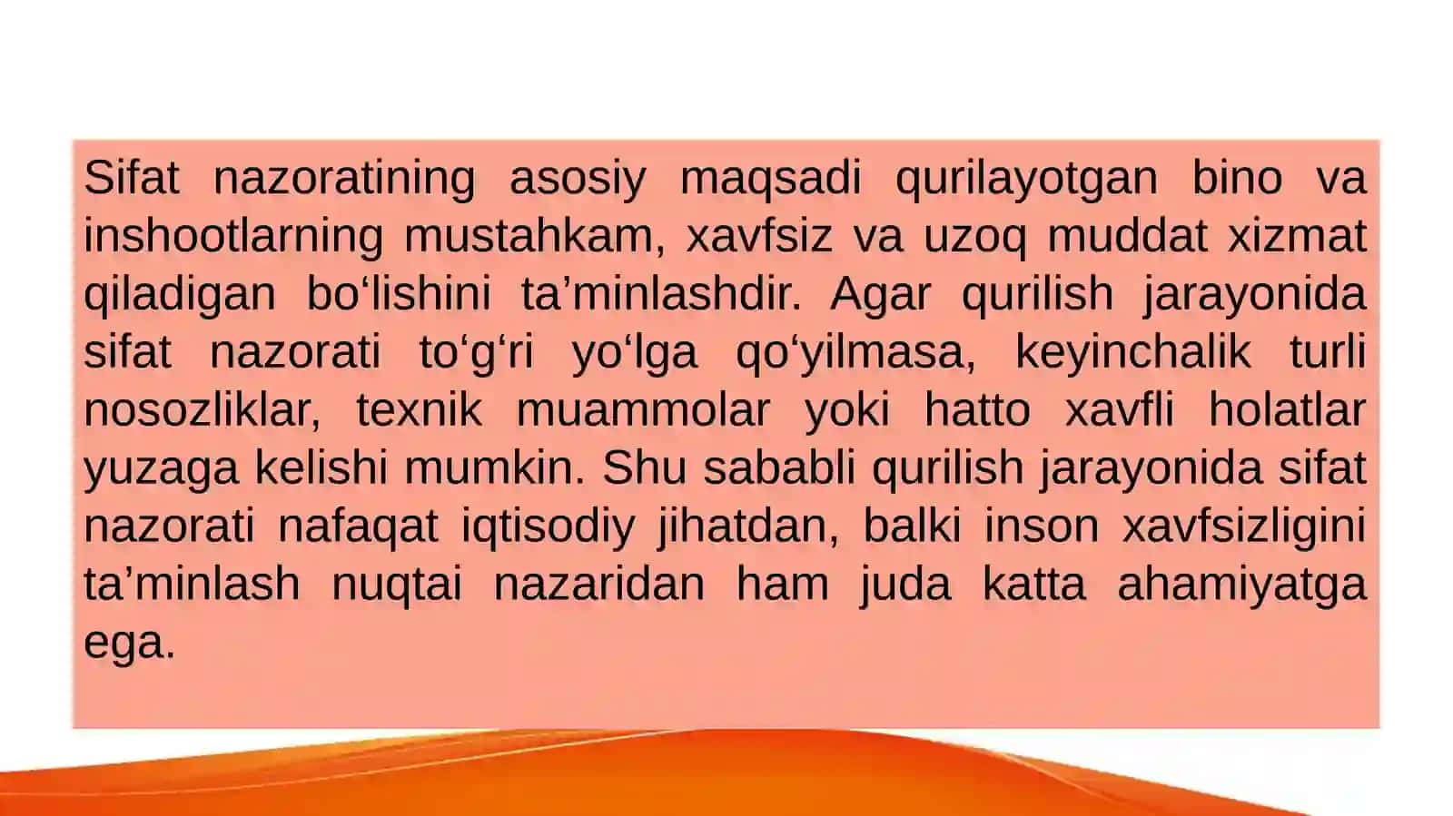 Qurilishda sifat nazorati tizimiga oid asosiy normativ-huquqiy hujjatlar 4