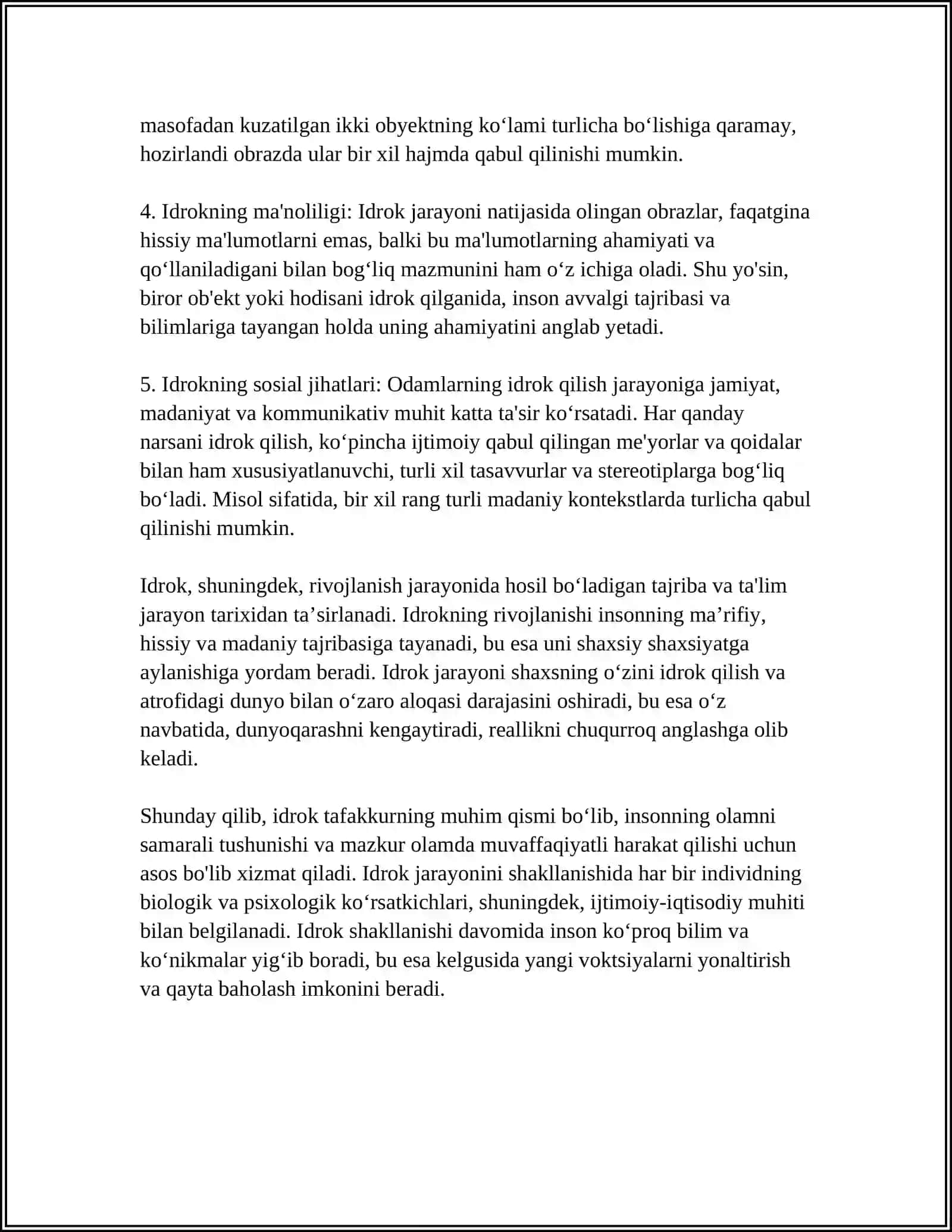 IDROK HAQIDA TUSHUNCHA VA UNING XUSUSIYATLARI 4
