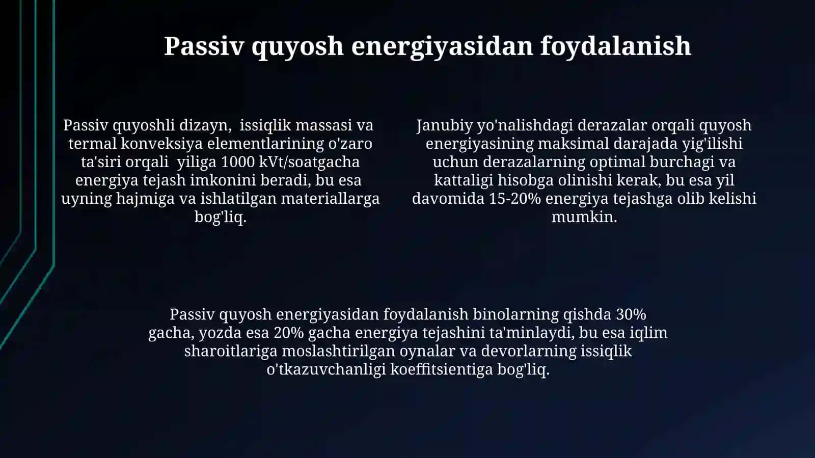Fuqoro binolaridagi energosamarali me'moriy loyihaviy yechimlari 4