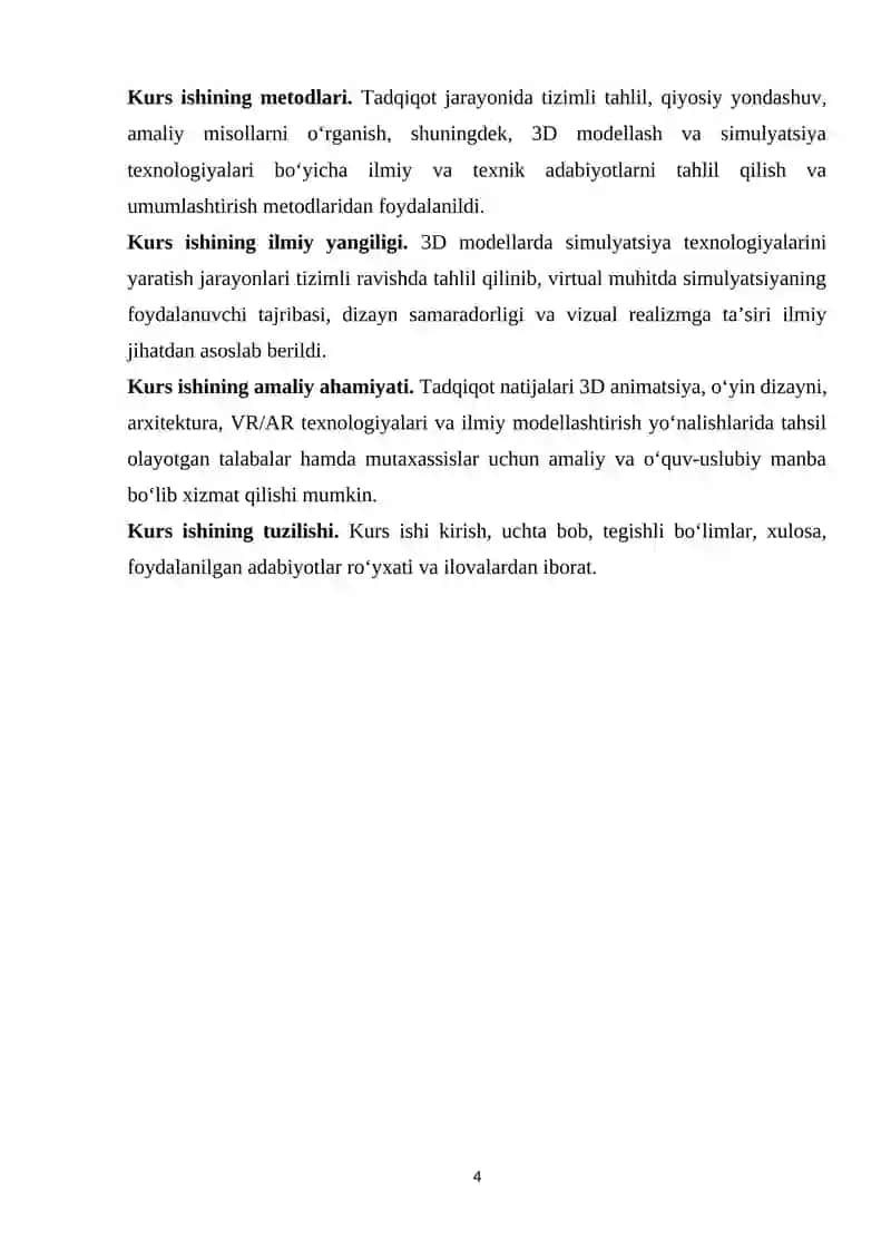 3D modellarda simulyatsiya (Simulation) texnologiyalari 4