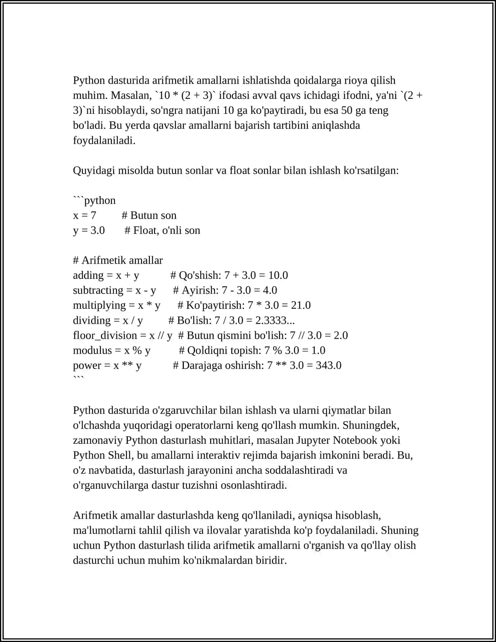 PYTHON DASTURLASH TILIDA SODA MASALALARNI DASTURLASH. PYTHON DASTURLASH TILIDA FOYDALANUVCHI GRAFIK INTERFESI BILAN ISHLASH 4