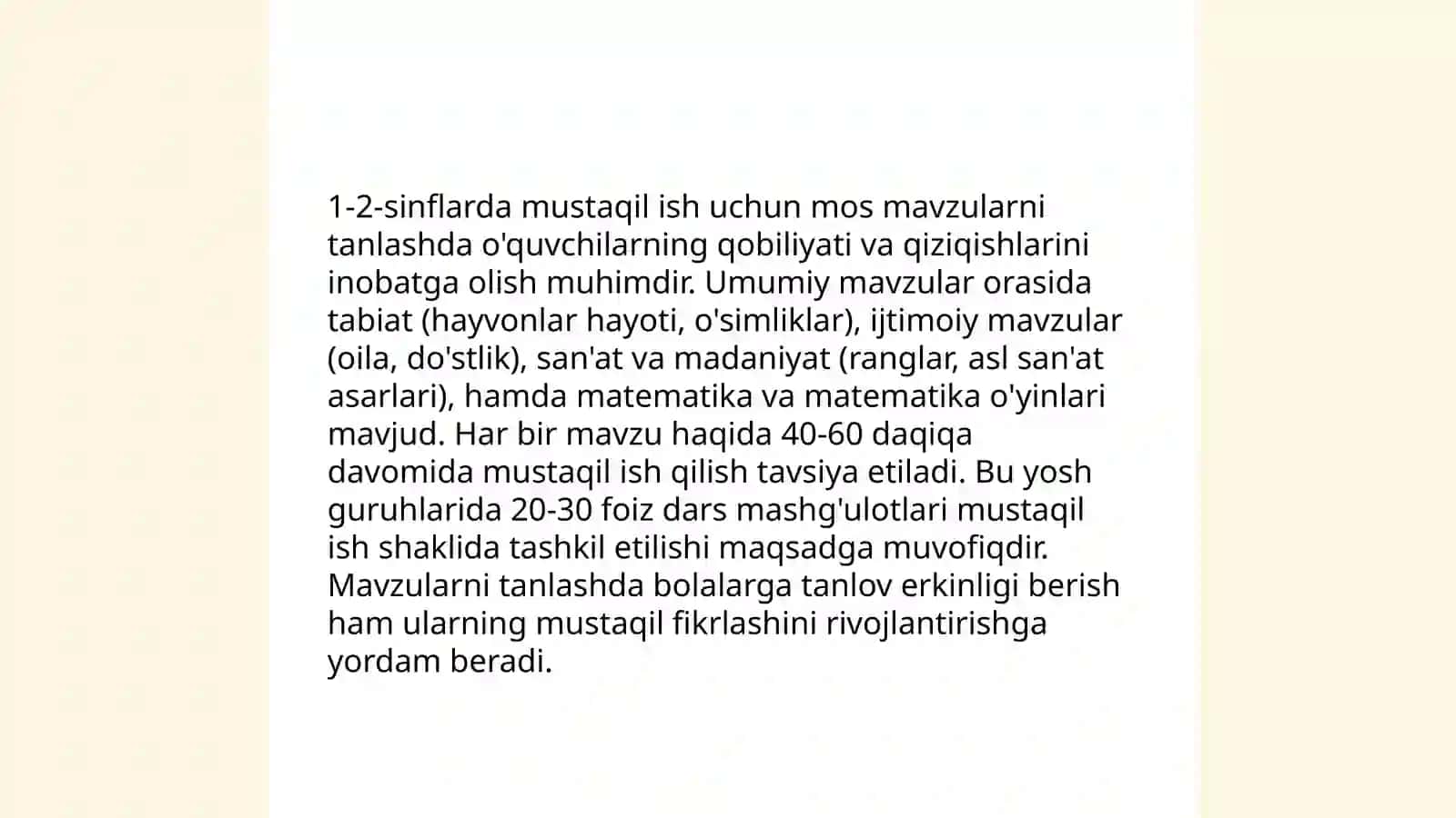 Matematika fani. Kurs ishi mavzusi 4