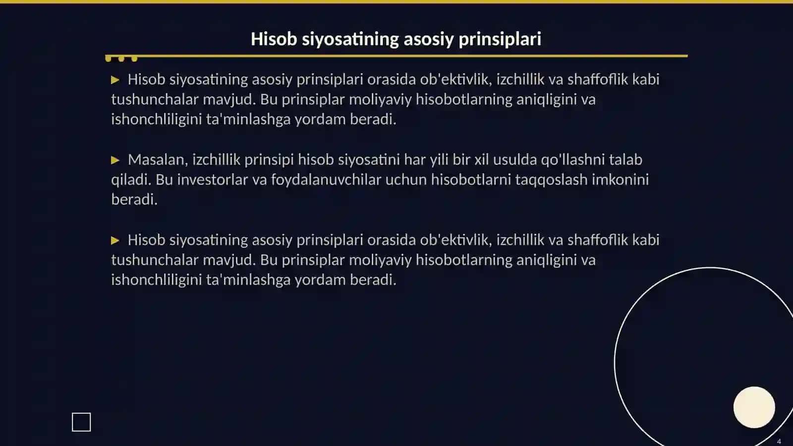 Hisob siyosatining mohiyati mazmuni va ahamiyati 4
