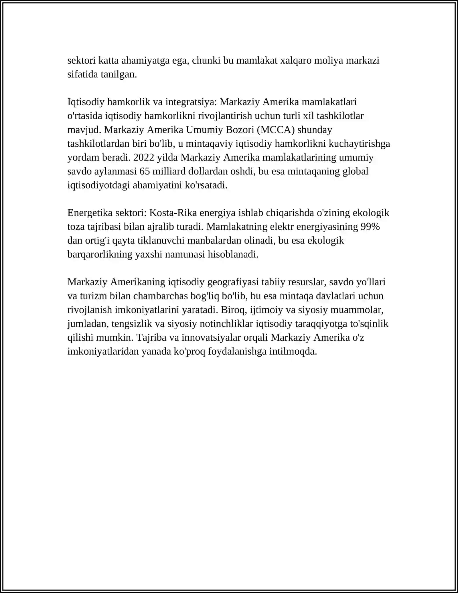 ENTALOGIYADAN MARKAZIY AMERIKA 4
