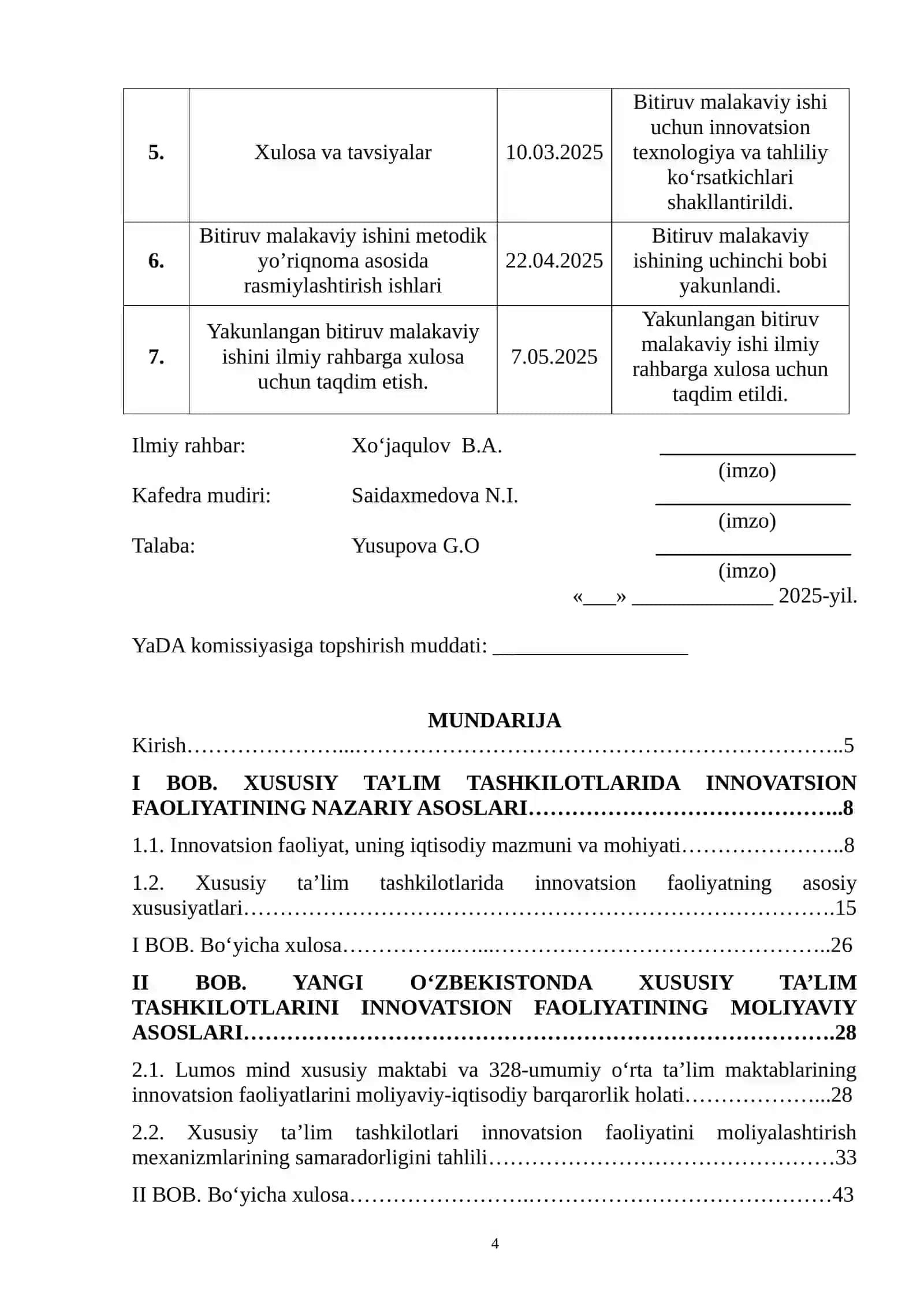 XUSUSIY TA’LIM TASHKILOTLARI INNOVATSION FAOLIYATINI RAG‘BATLANTIRISHNING MOLIYAVIY DASTAKLARI 4
