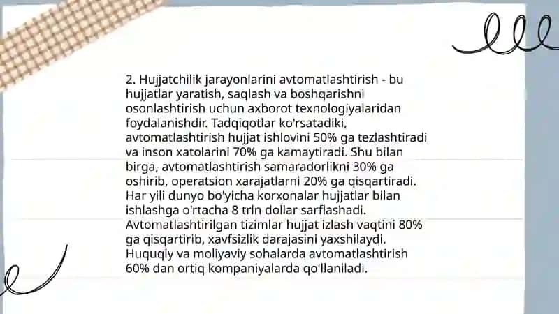 O'zbekiston Respublikasida hujjatchilikning takomillashuvi 4