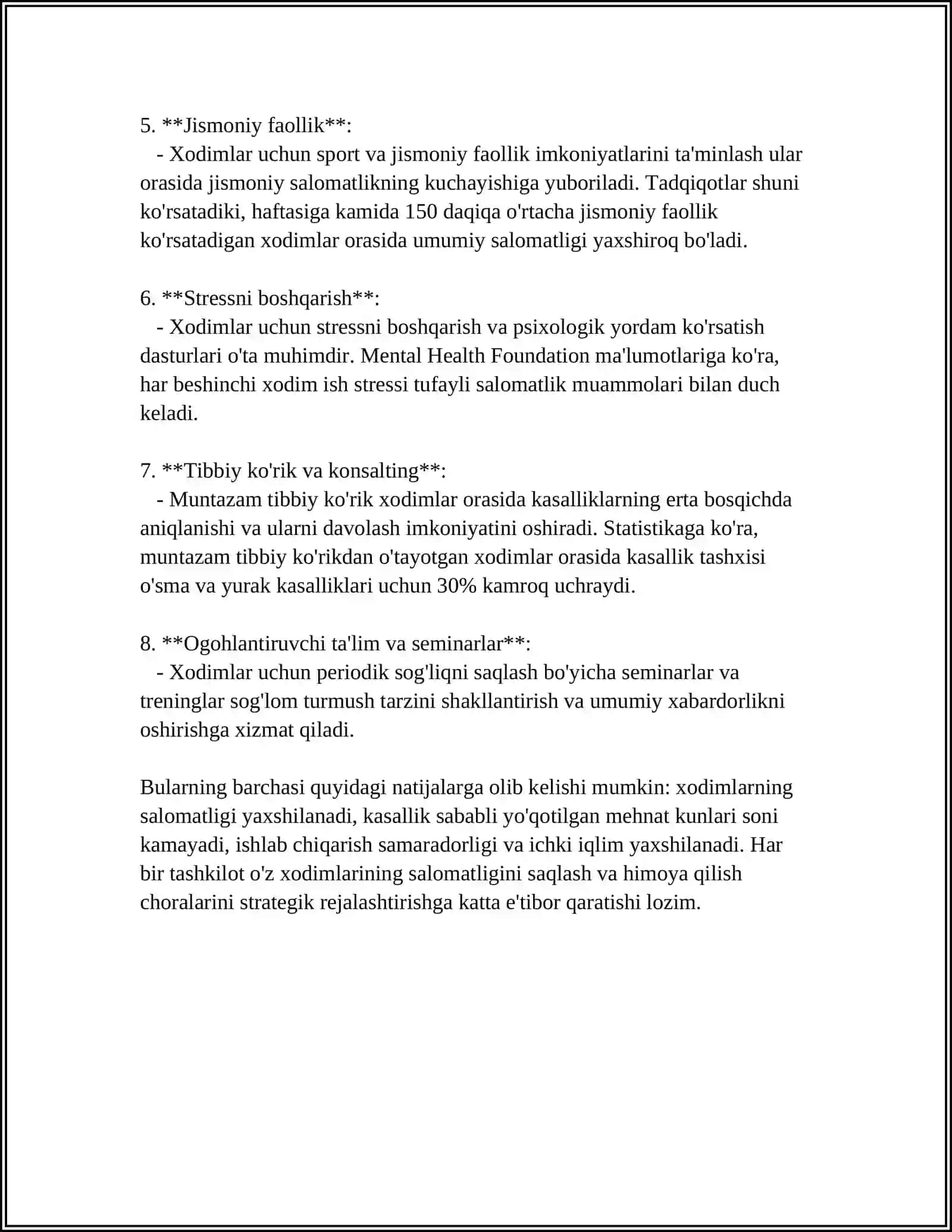XODIMLARNING SOGʻLIGI VA XAVFSIZLIK TEXNIKASI NAZORATI 4