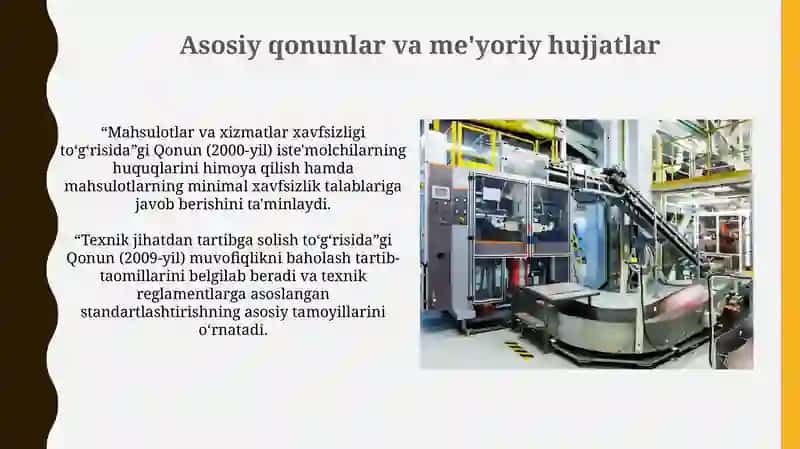 O'zbekiston muvofiqlikni baholash tizimining tarixiy rivojlanishi 4