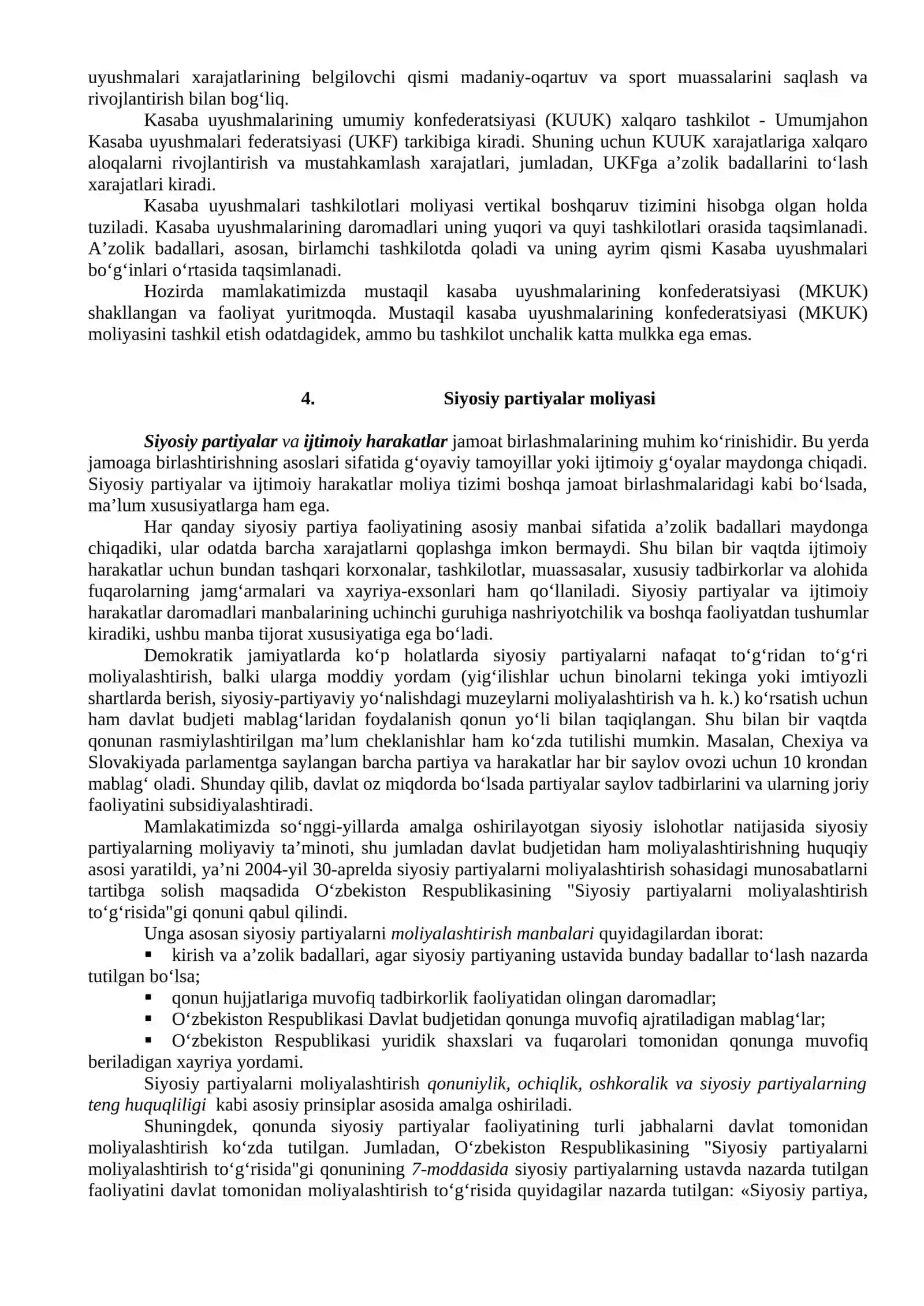 Jamoat tashkilotlari va birlashmalari moliyasi 4