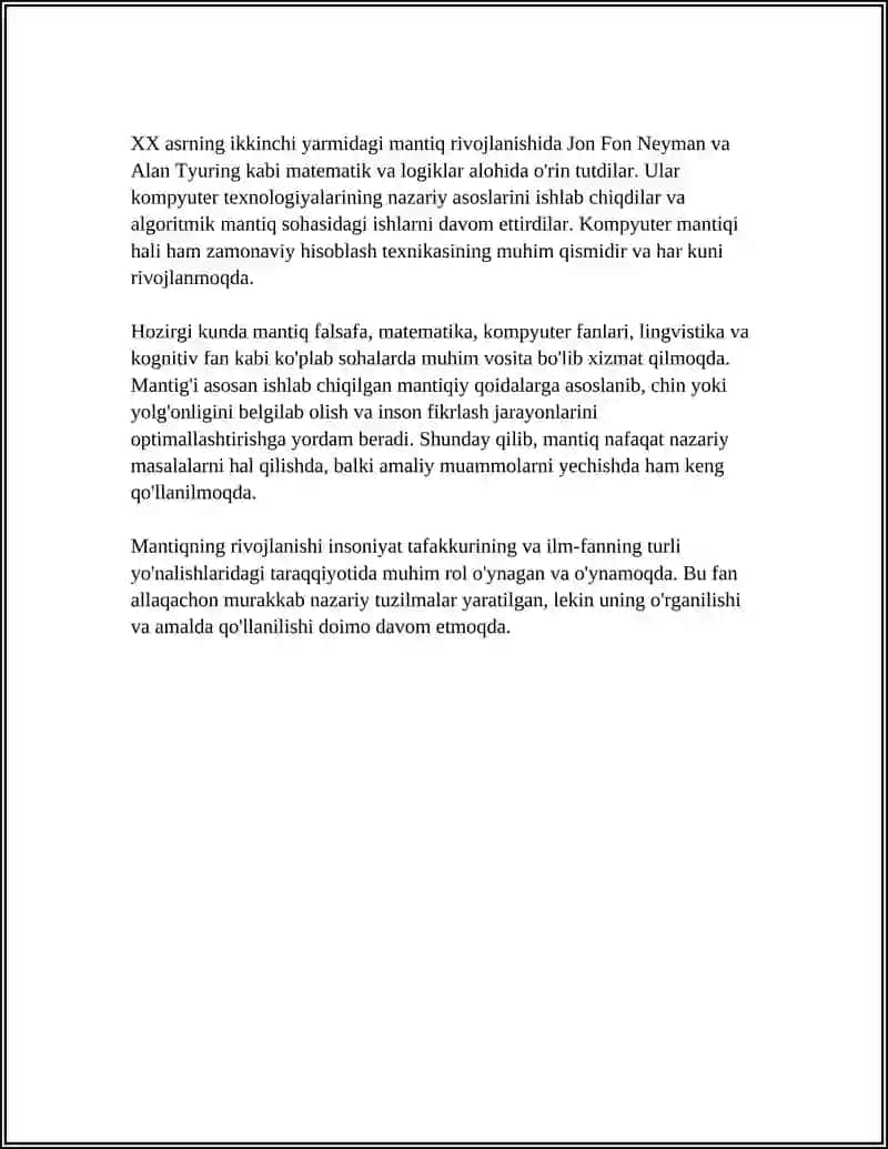 Mantiqning ta'rifi va tarixiy rivojlanishi 4