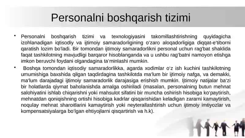 Korxonada personal xizmat 4