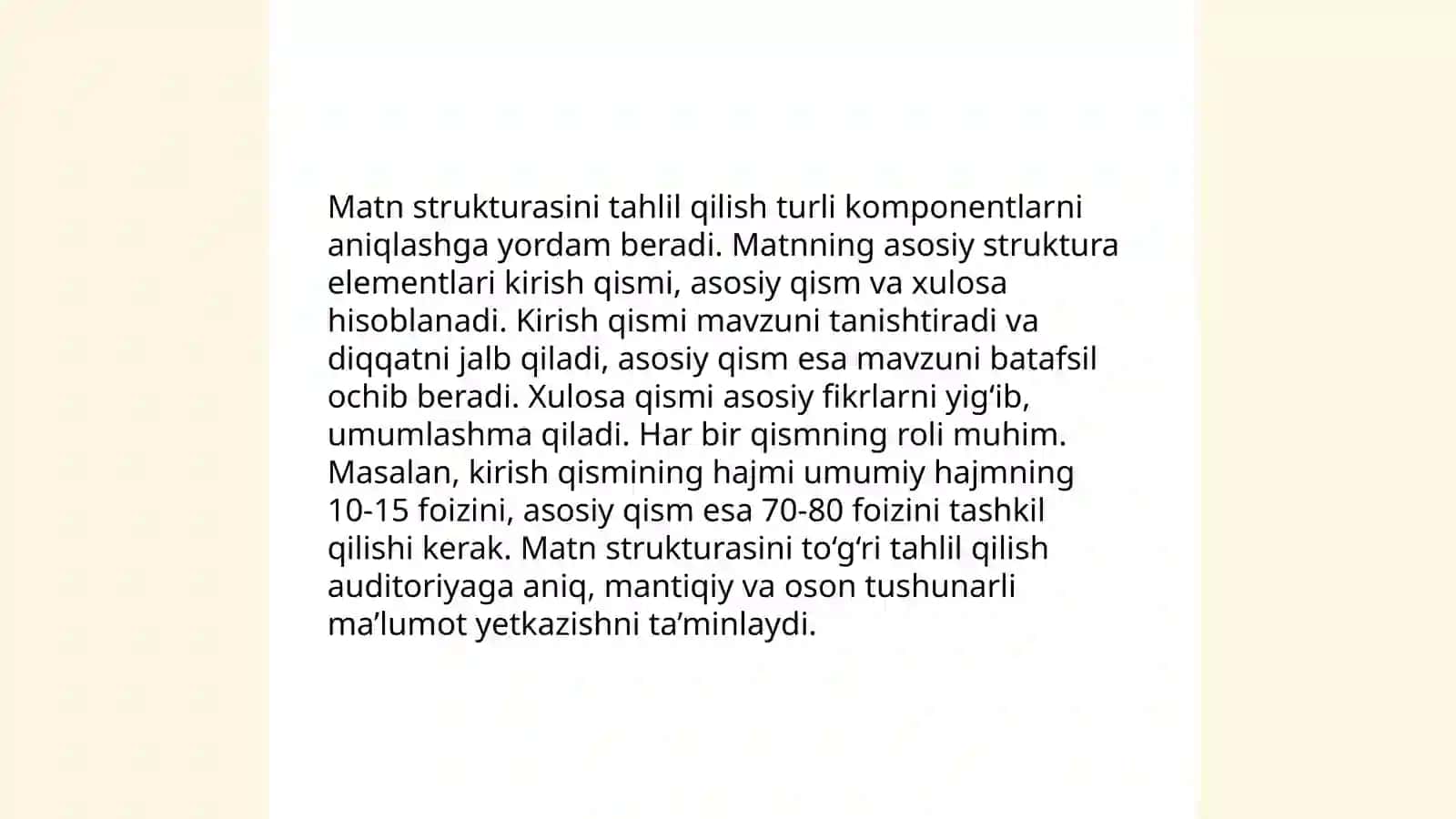 Muayyan matnni bo‘g‘inlarga ajratish va urg‘usini qo‘yish 4