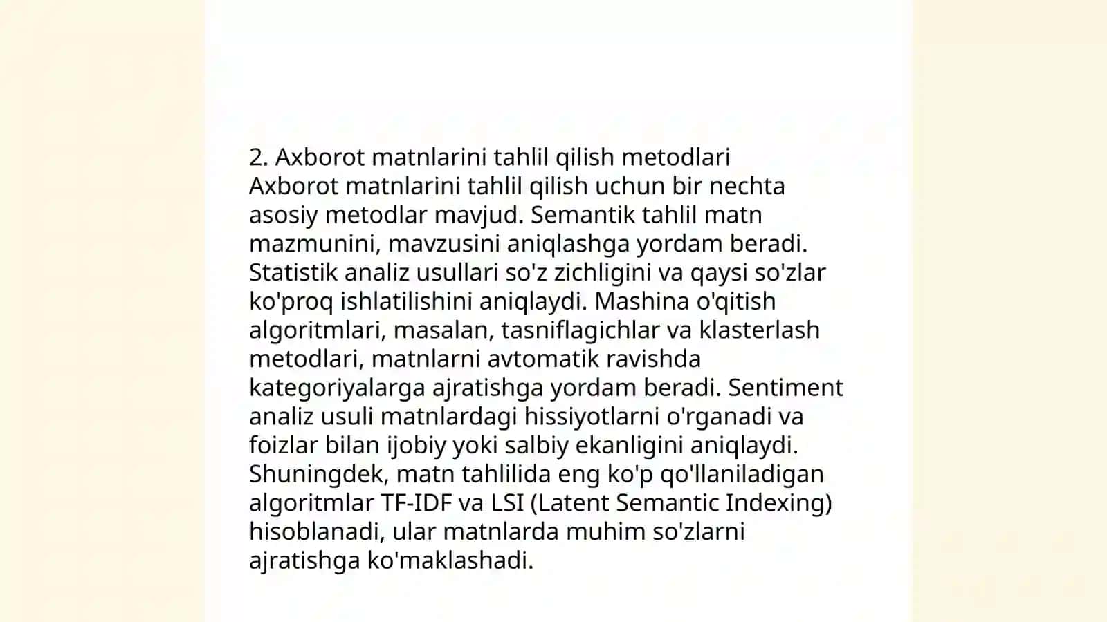Axborot matnlar bilan ishlash va media madaniyat 4