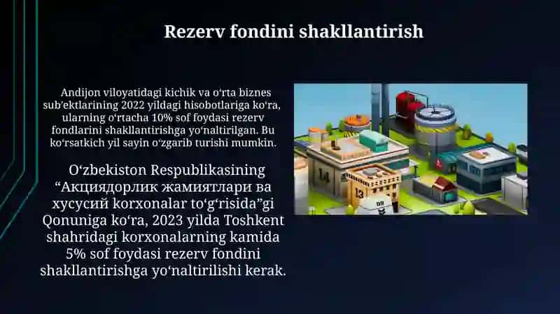 Sanoat korxonasi foydasining taqsimlanishi va ishlatilishi 4