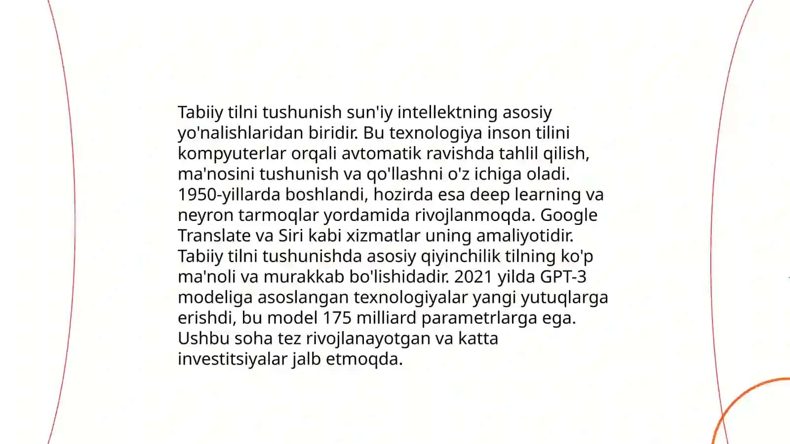 Tabiiy til interfeysi va generatsiyasi 4