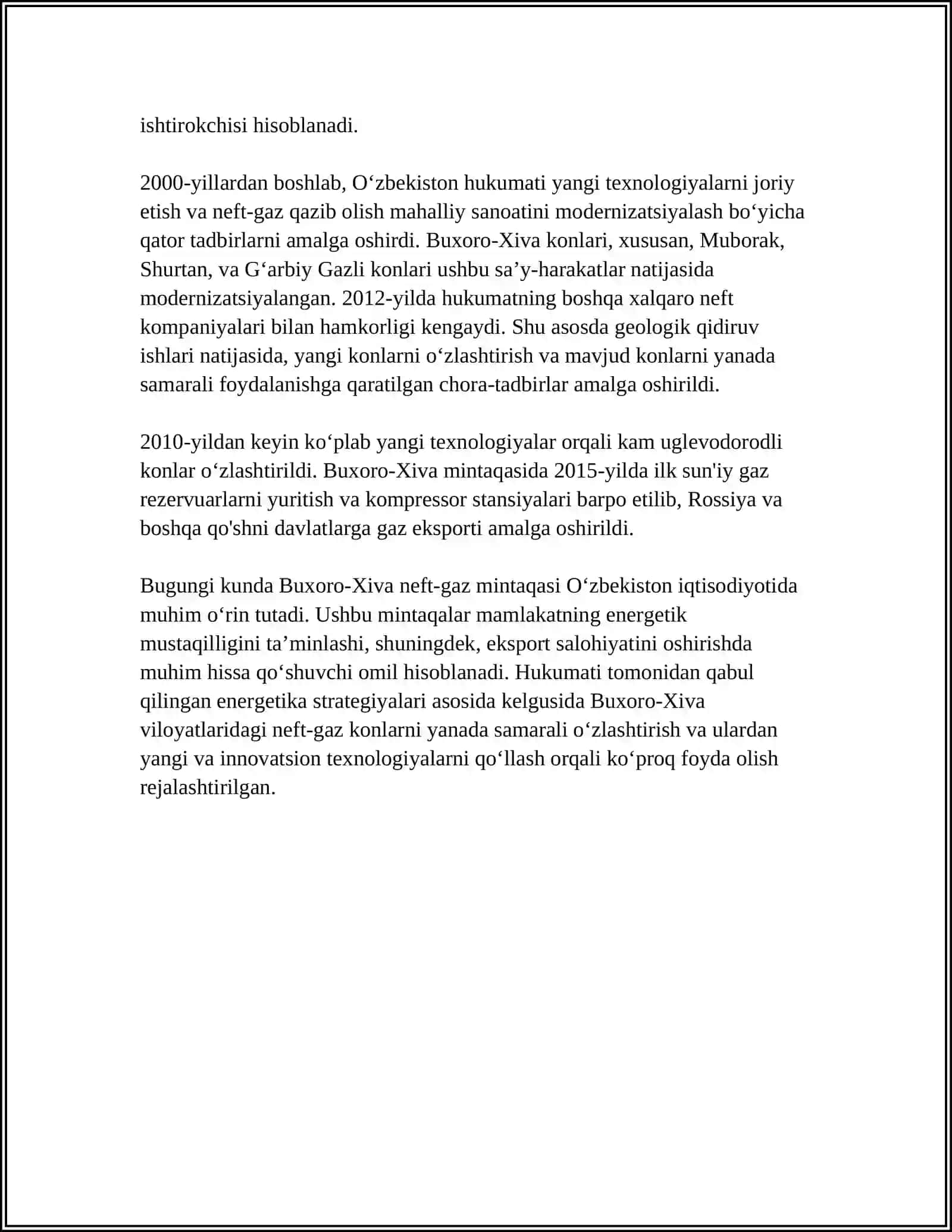 BUXORO-XIVA NEFT GAZLI REGIONI 4