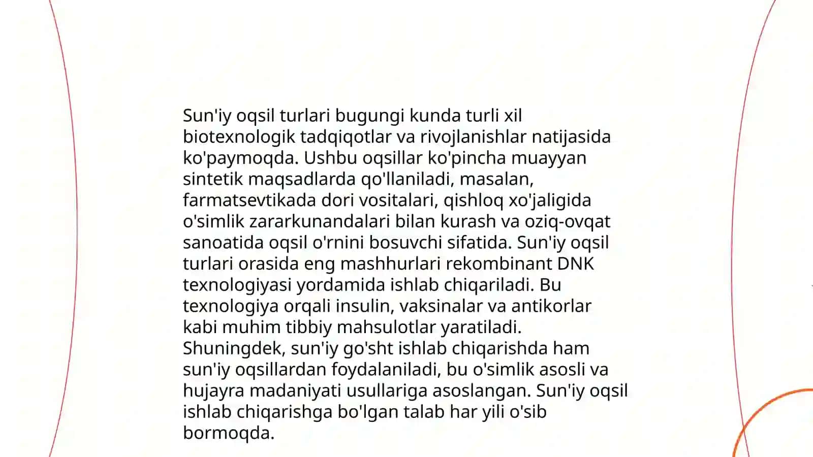 Sun'iy oqsil ozuqa moddalarining ishlab chiqarilishi va kelgusidagi imkoniyatlar 4