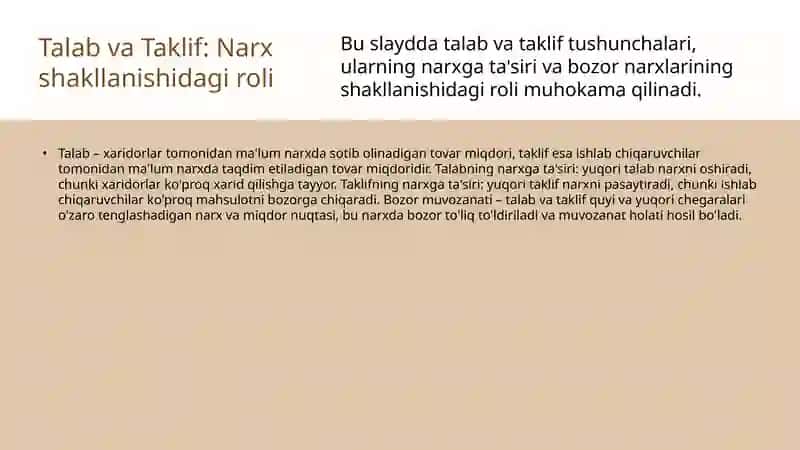 Xalqaro bozorlar narxlarining shakllanishini va o'zgarishi tahlili 4