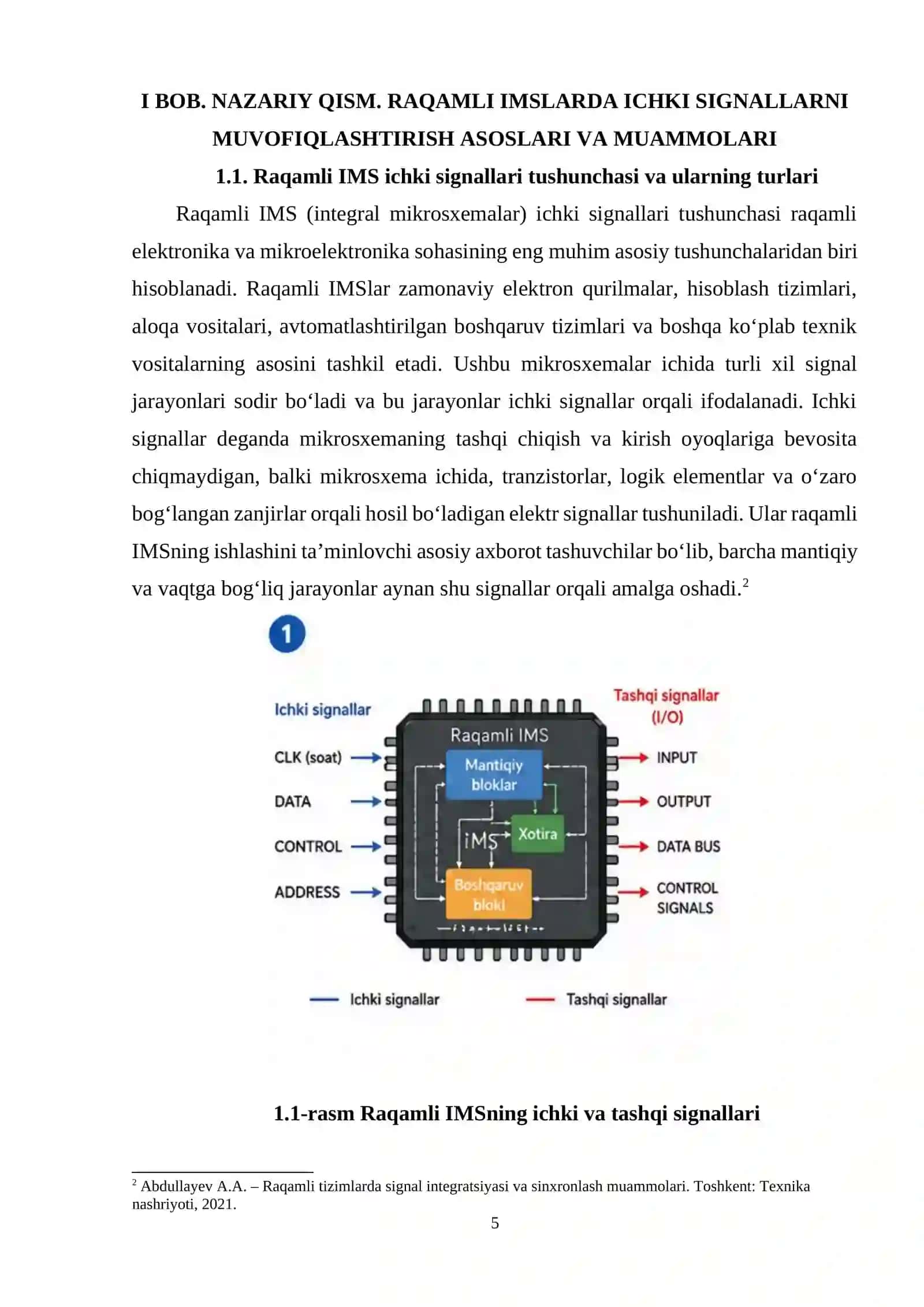 Raqamli IMSlamning ichki va tashqi signallarini muvofiqlashtirishning muammolari 4