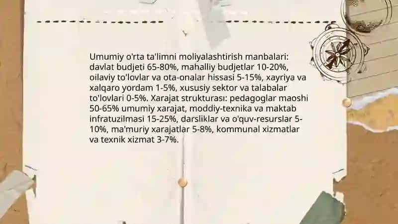 Turli darajalarda taʼlimni moliyalashtirish holati va tendesiyalari 4