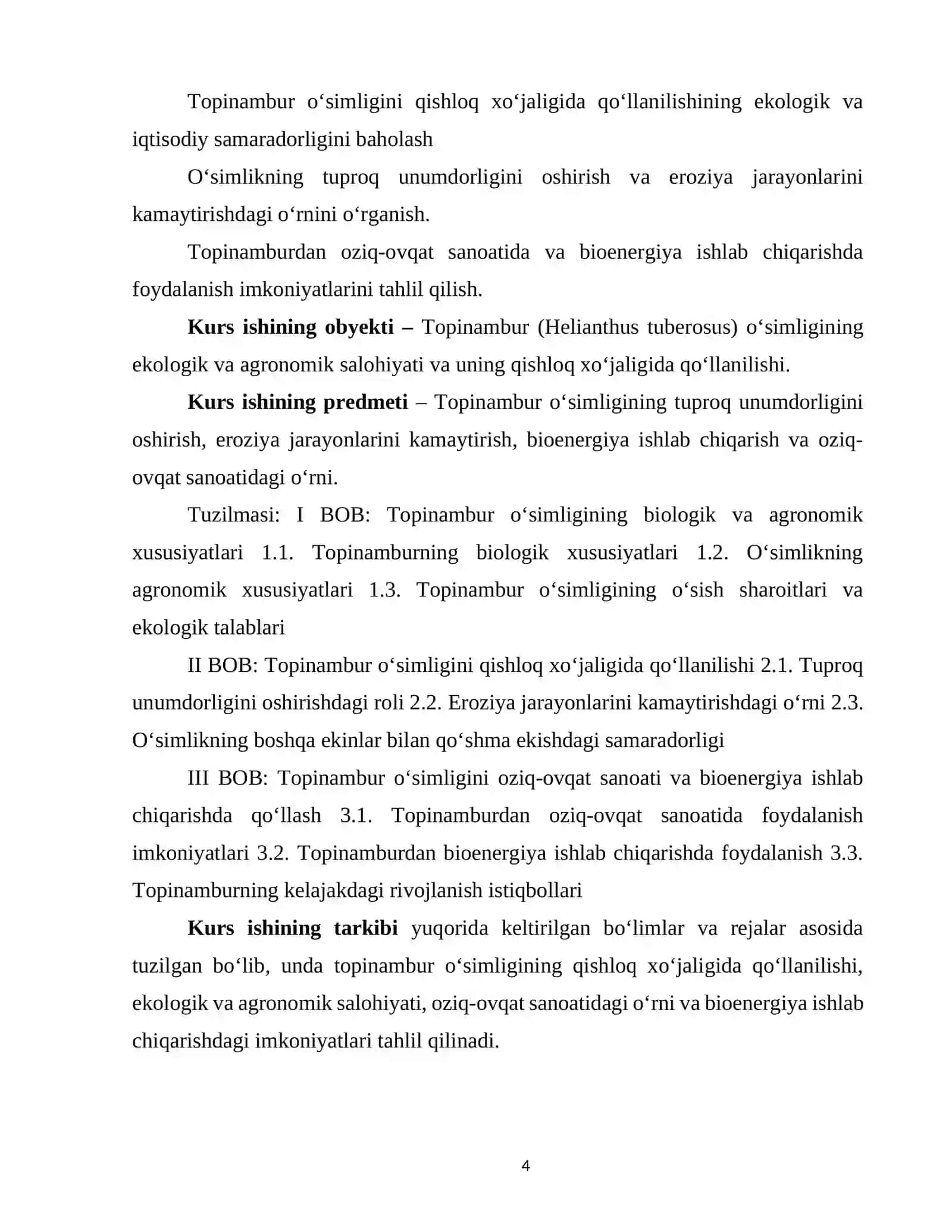 Yer Noki (Topinambur) O'simligi: Tashkiliy va Biologik Xususiyatlari 4
