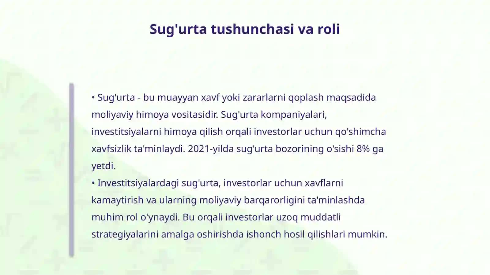Investitsiyalarni risklardan sug'urta qilish 4