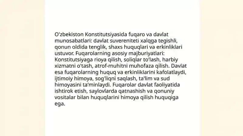 O'zbekiston Konstitutsiyasida jamiyat va shaxs munosabatlari 4