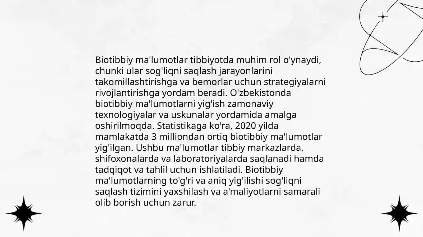 Biotibbiy ma’lumot kartalarining sensori 4